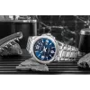 Casio MTP-1314D-2AVEF Vyriškas analoginis kvarcinis laikrodis, mėlynas ciferblatas, nerūdijančio plieno juosta, 50 m atsparumas vandeniui