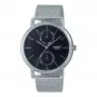 CASIO MTP-B310M-1AVEF Unisex Analoginis Kvarcinis Laikrodis, Nerūdijančio Plieno Tinklinė Apyrankė, 50m Atsparus Vandeniui