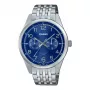 CASIO MTP-E340D-2AVDF Vyriškas analoginis kvarcinis laikrodis 42mm Nerūdijantis plienas Mėlynas ciferblatas Data