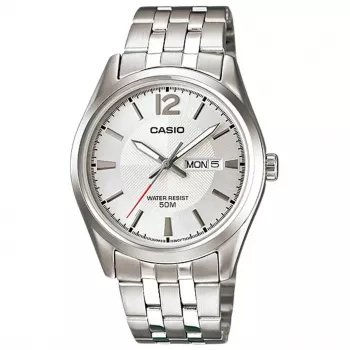 CASIO MTP1335D7AVDF Vyriškas analoginis kvarcinis laikrodis 44,3 mm nerūdijantis plienas