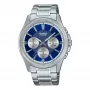 CASIO MTP1375PD2A1V Vyriškas analoginis kvarcinis laikrodis 43,8 mm Nerūdijantis plienas Mėlynas ciferblatas