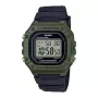 CASIO W-218H-3AVDF Skaitmeninis kvarcinis laikrodis - žalia derva, 50m atsparumas vandeniui, LED foninis apšvietimas