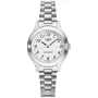 CASIO Moteriškas analoginis kvarcinis laikrodis LTP-1128A-7B 33mm sidabrinis ciferblatas, nerūdijantis plienas
