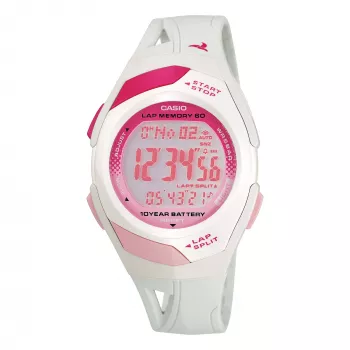 CASIO Women's Digital Quartz Watch STR-300-7EG 35.2mm Silver Resin