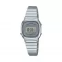 Casio Moteriškas LA670WA-7 Skaitmeninis Laikrodis – 30mm Sidabrinis Nerūdijantis Plienas