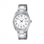 CASIO Women's LTP1302PD7BVE Analog Quartz Watch, 34.5mm Stainless Steel Case, Silver Dial, Date Display