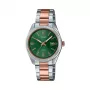 CASIO Women's LTP1302PRG3AV Analog Quartz Watch 34.5 mm Rose Gold-tone Stainless Steel Green Dial