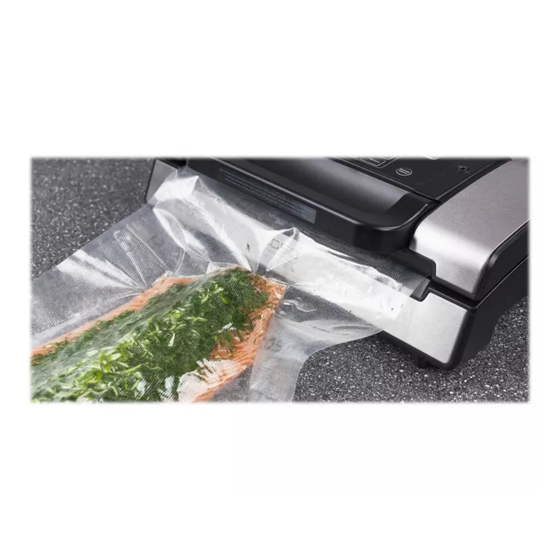 CASO 1218 vakuuminio pakavimo maišeliai 40 x 60 cm – 50 vnt. pakuotė, struktūrizuoti PA/PE, tinkami sous-vide ir šaldymui