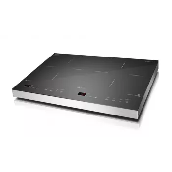 CASO S-Line 3500 laisvai pastatoma indukcinė kaitlentė, 2 kaitvietės, sensorinis valdymas, juoda, 3500 W