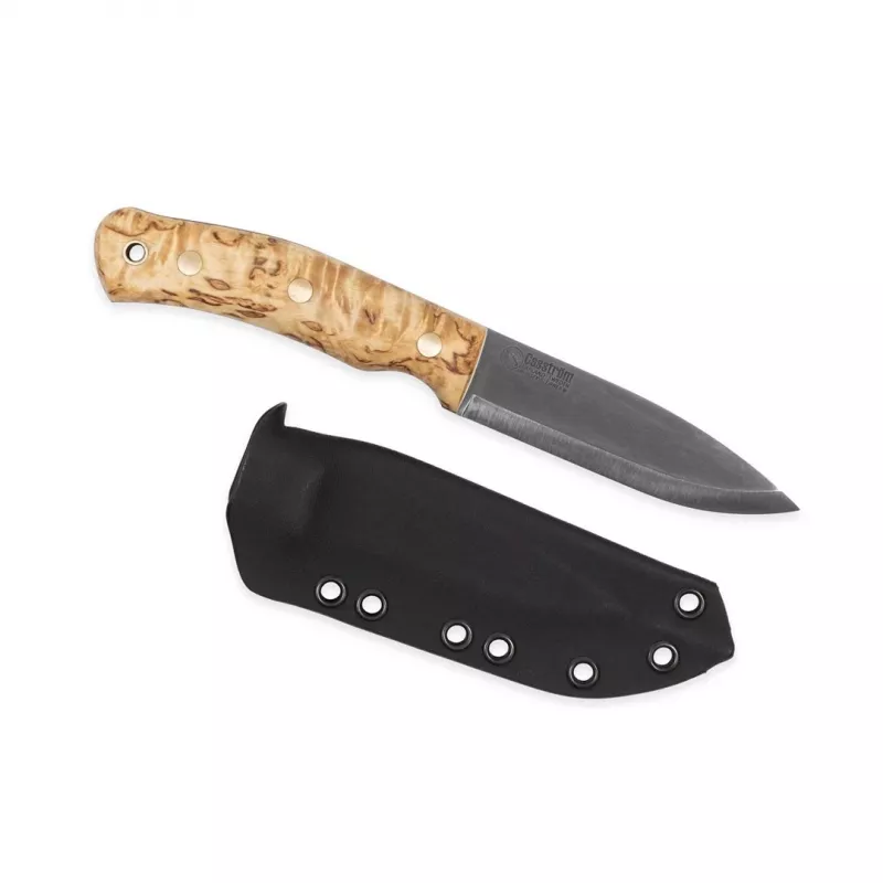 Casström No.10 SFK Curly Birch Sleipner Kydex Fixed Blade Knife