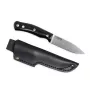 Casström No.10 SFK Fixed Blade Bushcraft Knife, Black Micarta Handle, Sandvik 14C28N Steel