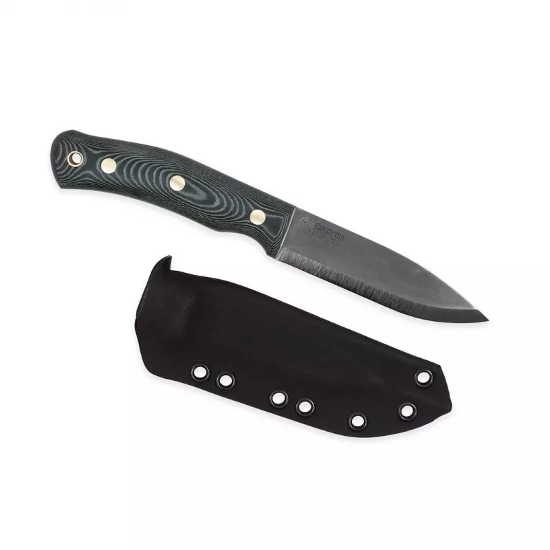 Casström No.10 SFK Fixed Blade Knife, Green Micarta Handle, Sleipner Steel, Kydex Sheath