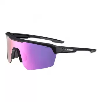 CEBE CS55301-S Moteriški sportiniai akiniai nuo saulės Matinė juoda / Zone Grey Blue
