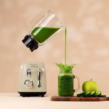 Cecotec Blender Power Black Titanium RetroGreen, 1200 W, 1.5 L stiklinis indas, žalia