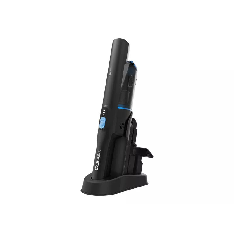Cecotec Conga Rockstar Micro+ Animal belaidis rankinis dulkių siurblys, 200 W, 16,8 V, 40 min veikimo laikas, juodas