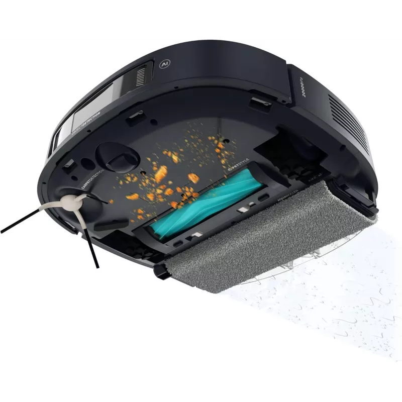 Cecotec Conga Z100 Robotinis dulkių siurblys, šlapias ir sausas, 20000 Pa, 320 min veikimo laikas, 5200 mAh, 3 L dulkių talpa, juodos spalvos