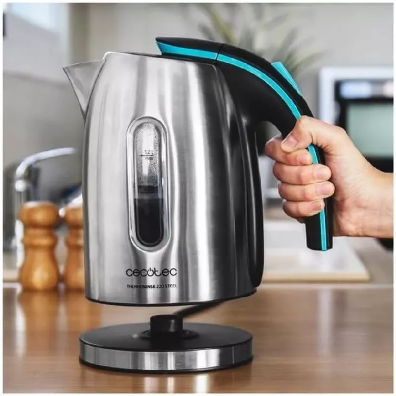 Cecotec Kettle ThermoSense 220 Steel Electric 1630 W 1.2 L Stainless Steel 360° Rotational Base