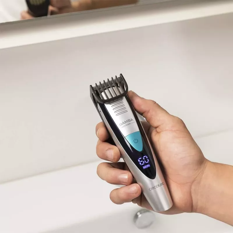 Cecotec PrecisionCare Pro 5-in-1 belaidis šlapias ir sausas trimeris, 13 ilgio pakopų, juodas/sidabrinis