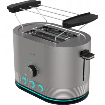 CECOTEC Skrudintuvas Shine&Toast Double (Nerūdijantis plienas, 850 W, 2 riekės)