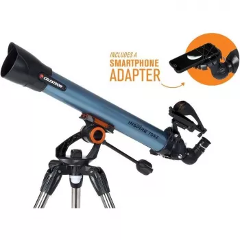 Celestron Inspire 70AZ Refraktoriaus Teleskopas 35x Padidinimas Juoda, Mėlyna