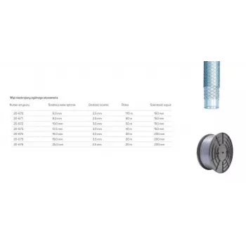 CELLFAST General Purpose Reinforced Hose 8.0x2.5mm 80m Transparent