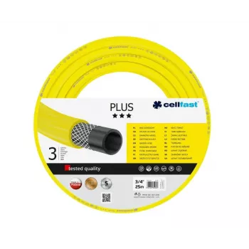 Cellfast PLUS sodo žarna 3/4 inch 25 m - lanksti PVC, armuota, atspari UV ir dumbliams