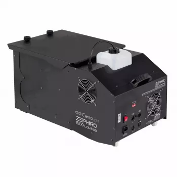 CentoLight Zephiro 1500 žemų dūmų mašina - 1500W antžeminio rūko generatorius su DMX, belaidžiu nuotolinio valdymo pultu, 2,5L talpa