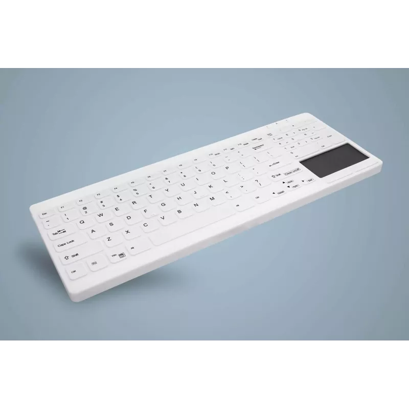 CHERRY Active Key MedicalKey AK-C7412 Wired USB Keyboard German QWERTZ Layout White Disinfectable IP68