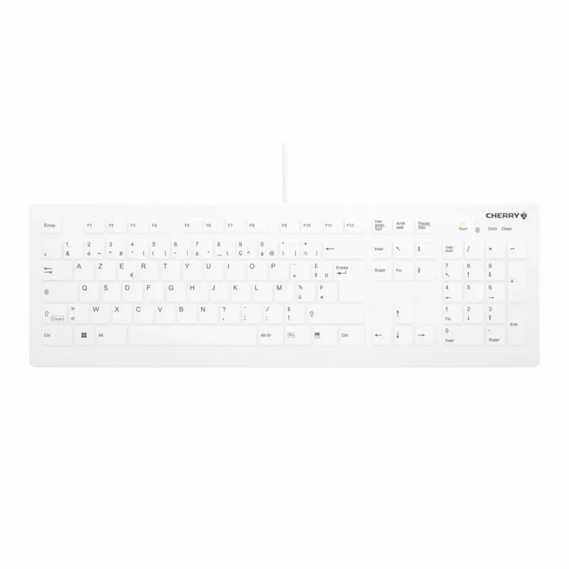 Cherry Contour Active Key QuickClean AK-C8112 medicininė USB klaviatūra - balta