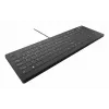 CHERRY Contour Design Active Key AK-C8112 pilno dydžio laidinė USB klaviatūra, žirklinis jungiklis, QWERTZ išdėstymas, juoda