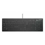 CHERRY Contour Design Active Key AK-C8112 pilno dydžio laidinė USB klaviatūra, žirklinis jungiklis, QWERTZ išdėstymas, juoda
