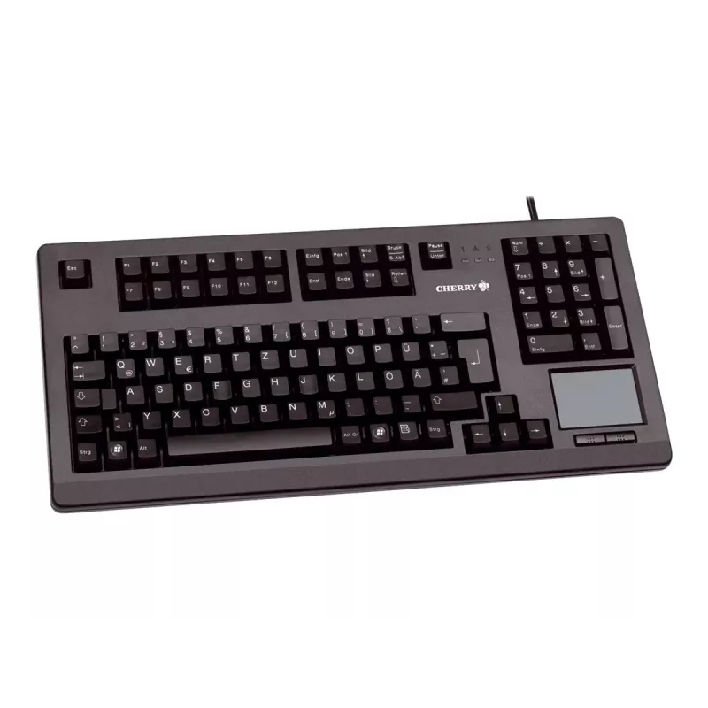 CHERRY MX11900 TouchBoard kompaktiška mechaninė klaviatūra su trackball, USB, US QWERTY, juoda