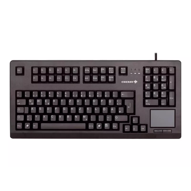 CHERRY MX11900 TouchBoard kompaktiška mechaninė klaviatūra su trackball, USB, US QWERTY, juoda