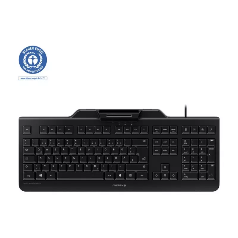 CHERRY SECURE BOARD 1.0 FRANCE klaviatūra, prancūziškas AZERTY išdėstymas, laidinis USB, juoda