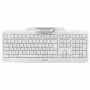 CHERRY Smart Board 1150 KB RSFlat laidinė mechaninė klaviatūra su MSR, USB, pilno dydžio, balta (QWERTZ)