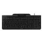 CHERRY Smart Board 1150 mechaninė klaviatūra su išmaniosios kortelės skaitytuvu, prancūziška AZERTY, juoda, laidinė USB