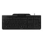 CHERRY SMART BOARD 1150 laidinė klaviatūra su integruotu lustų kortelių skaitytuvu, USB, QWERTY, juoda JK-A1150EU-2