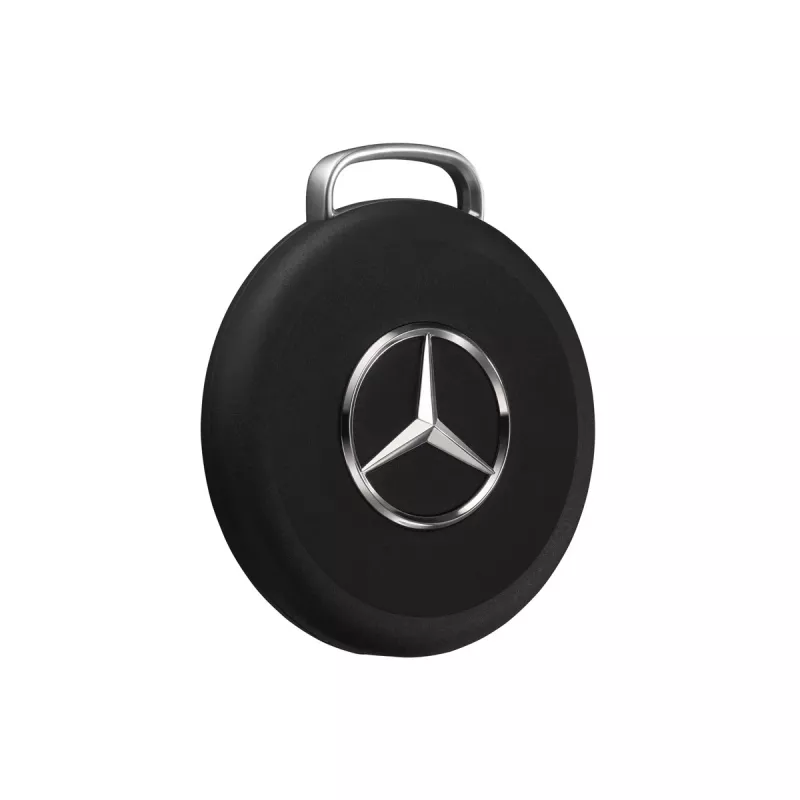 Chipolo LOOP Mercedes – Įkraunamas Bluetooth sekiklis su silikonine kilpa, skirtas iOS ir Android, juodas