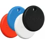 Chipolo POP – Bluetooth Tracker su keičiama baterija, skirtas iOS ir Android, 4 vnt. rinkinys - juoda, balta, raudona, mėlyna