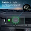 CHOETECH T204-F Magnetinis automobilio laikiklis su 15W belaidžiu įkrovimu - juoda