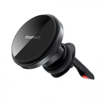 CHOETECH T204-F Magnetinis automobilio laikiklis su 15W belaidžiu įkrovimu - juoda