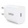CHOETECH USB sieninis įkroviklis Type-C PD 20W Baltas