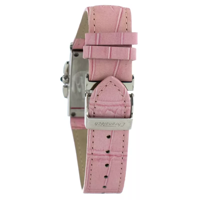 CHRONOTECH CT7018B-02S Moteriškas analoginis kvarcinis laikrodis 30mm balta odinė apyrankė
