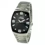 CHRONOTECH CT7065M-02M Vyriškas analoginis kvarcinis laikrodis 36mm nerūdijantis plienas juodas ciferblatas sidabrinė apyrankė