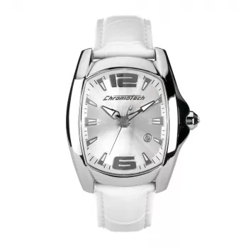 CHRONOTECH CT7107M06 Vyriškas analoginis kvarcinis laikrodis 40mm juodas ciferblatas odinis dirželis
