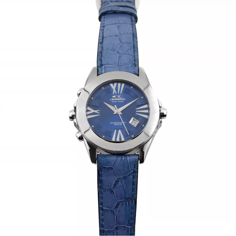 CHRONOTECH CT7686-12SS Vyriškas nerūdijančio plieno analoginis kvarcinis laikrodis 40mm sidabrinis