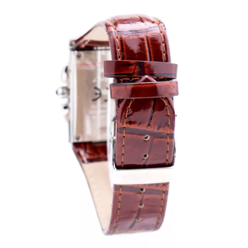 CHRONOTECH MAN CT7018M-03MT analoginis kvarcinis laikrodis 33mm juodas ciferblatas odinė apyrankė