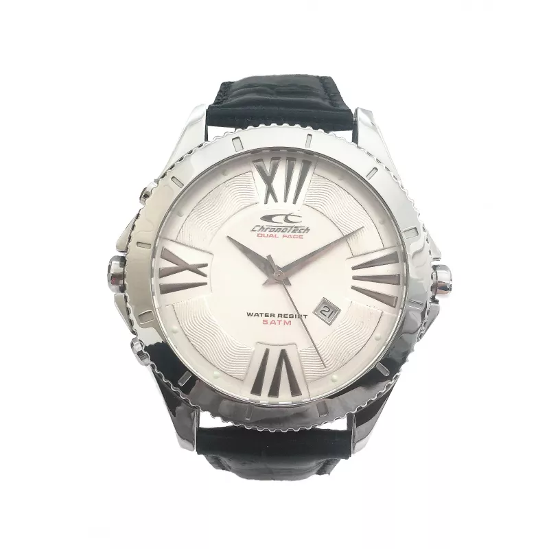 CHRONOTECH MAN CT7636M-01 48mm Nerūdijančio Plieno Kvarcinis Chronografinis Laikrodis