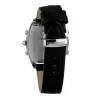 CHRONOTECH MAN CT7677M-02 Analoginis kvarcinis laikrodis 45mm juodas ciferblatas odinis dirželis
