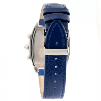 CHRONOTECH MAN CT7677M-03 45mm Analoginis Kvarcinis Chronografas Juodas Ciferblatas Odinis Dirželis